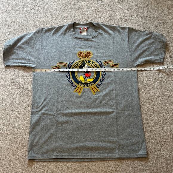 Vintage 90s Disneyland Disney Parks Mickey Mouse Short Sleeve Tee Gray Size XL - Picture 6 of 7